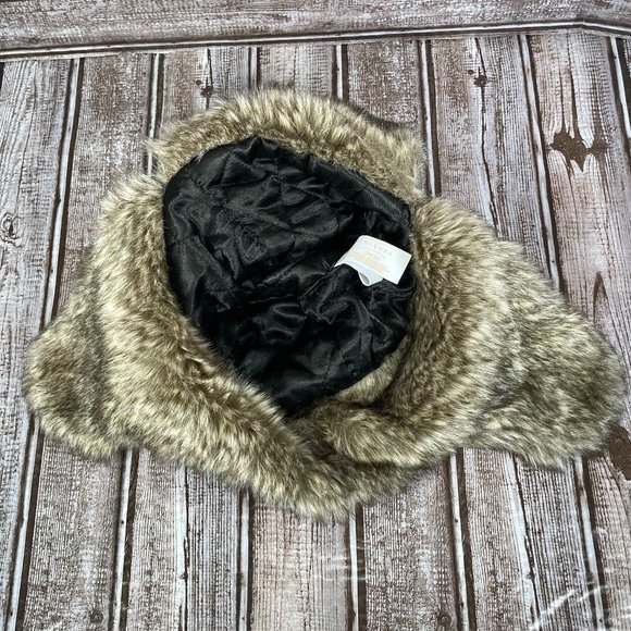 THE ORIGINAL ARIZONA JEAN COMPANY Women's OSFA Winter Trapper Bomber Hat Fur EUC - Picture 5 of 6